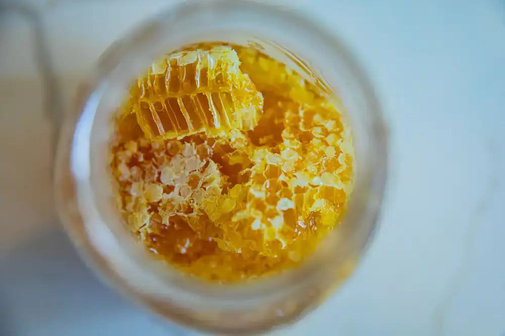 Jar of light golden Spring Blossom Honey